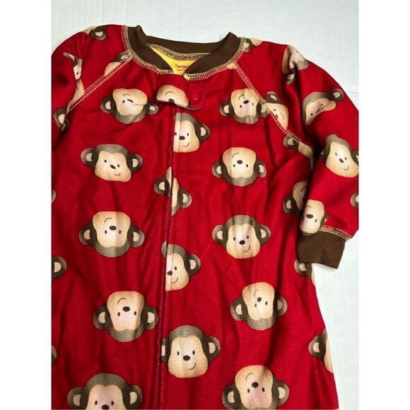 Set of 2 Carters super-comfy size 18 months footed pajamas - Picture 4 of 10